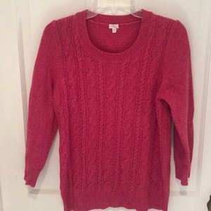 J. Crew cable knit sweater